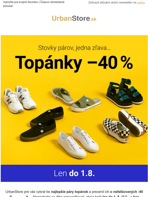 🩰 Neuveriteľná 40% zľava na topánky 🩰