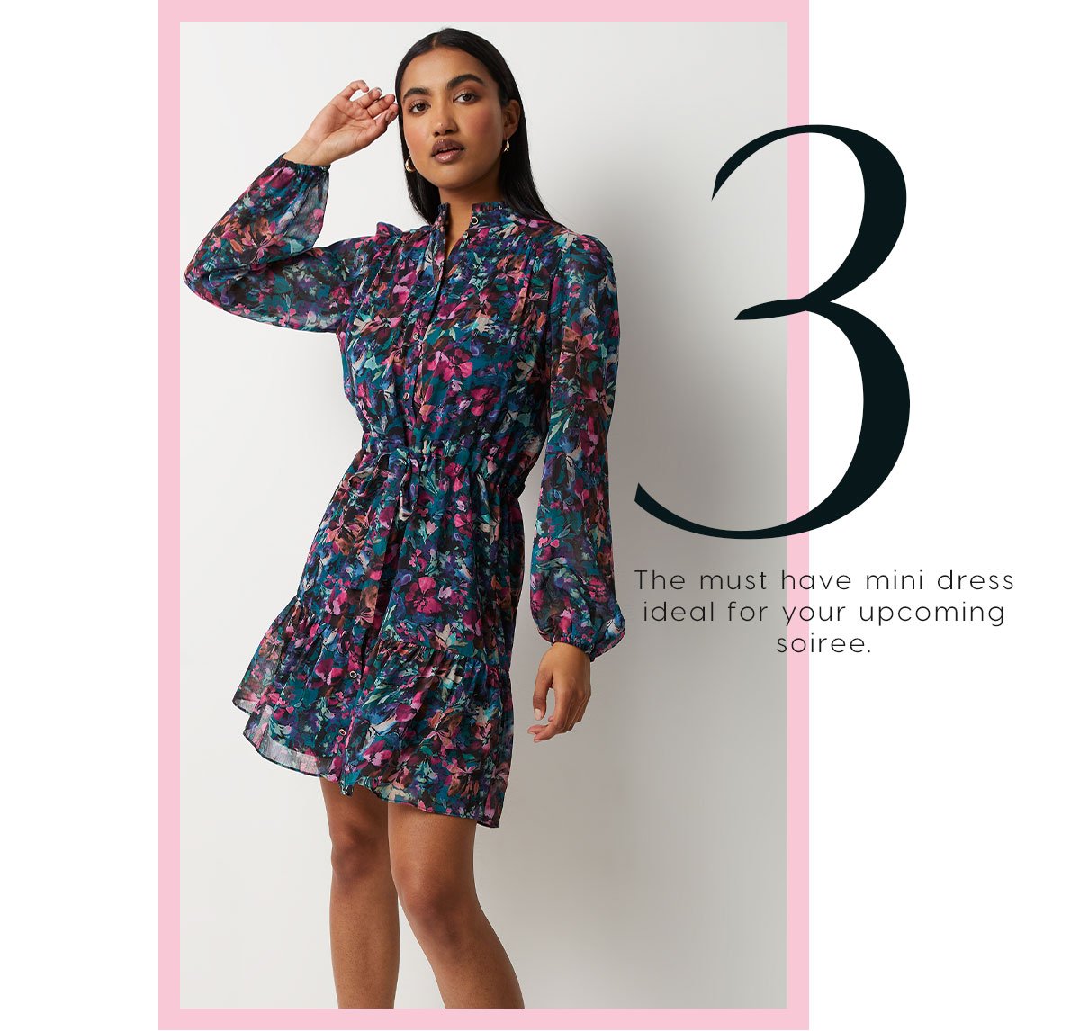 3. The must have mini dress ideal for your upcoming soiree.