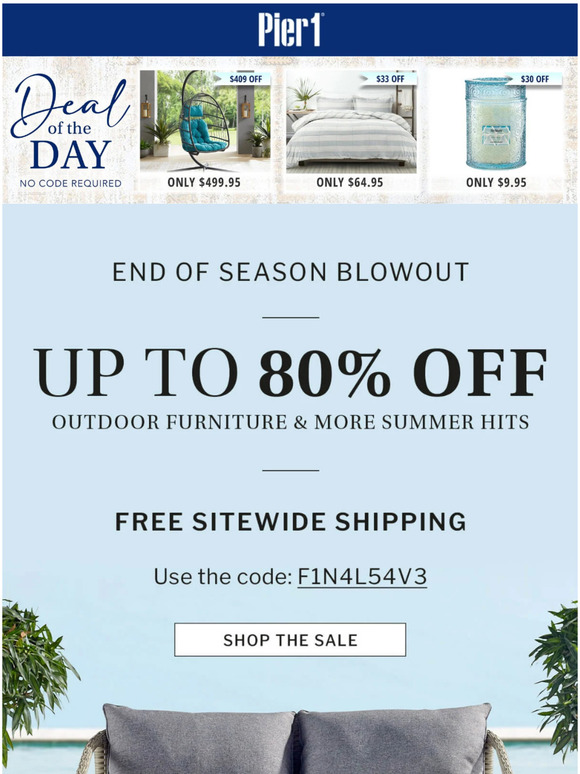 Pier 1 Email Newsletters Shop Sales, Discounts, and Coupon Codes
