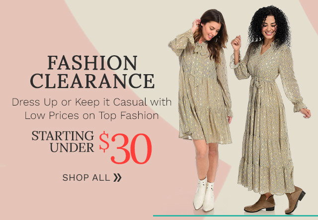 Fashion Clearance Dress Up or Keep it Casual with Fashion Starting Under $20 Featuring Styles From Elan - Ft. 749-467, 750-748