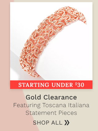 Gold Clearance Featuring Toscana Italiana Statement Pieces - 174-129 - Starting Under $30