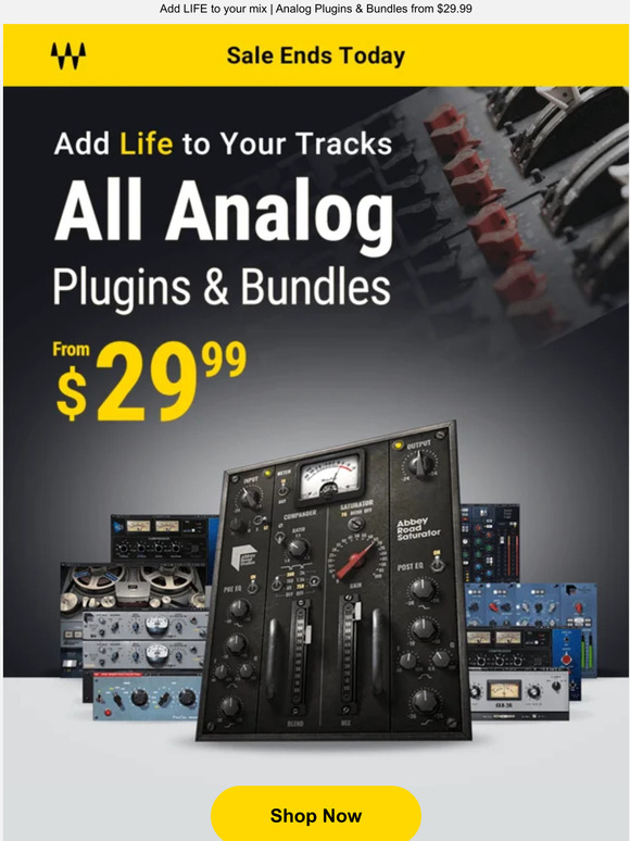 ANALOG Weekend Sale ☀️  Ends Today