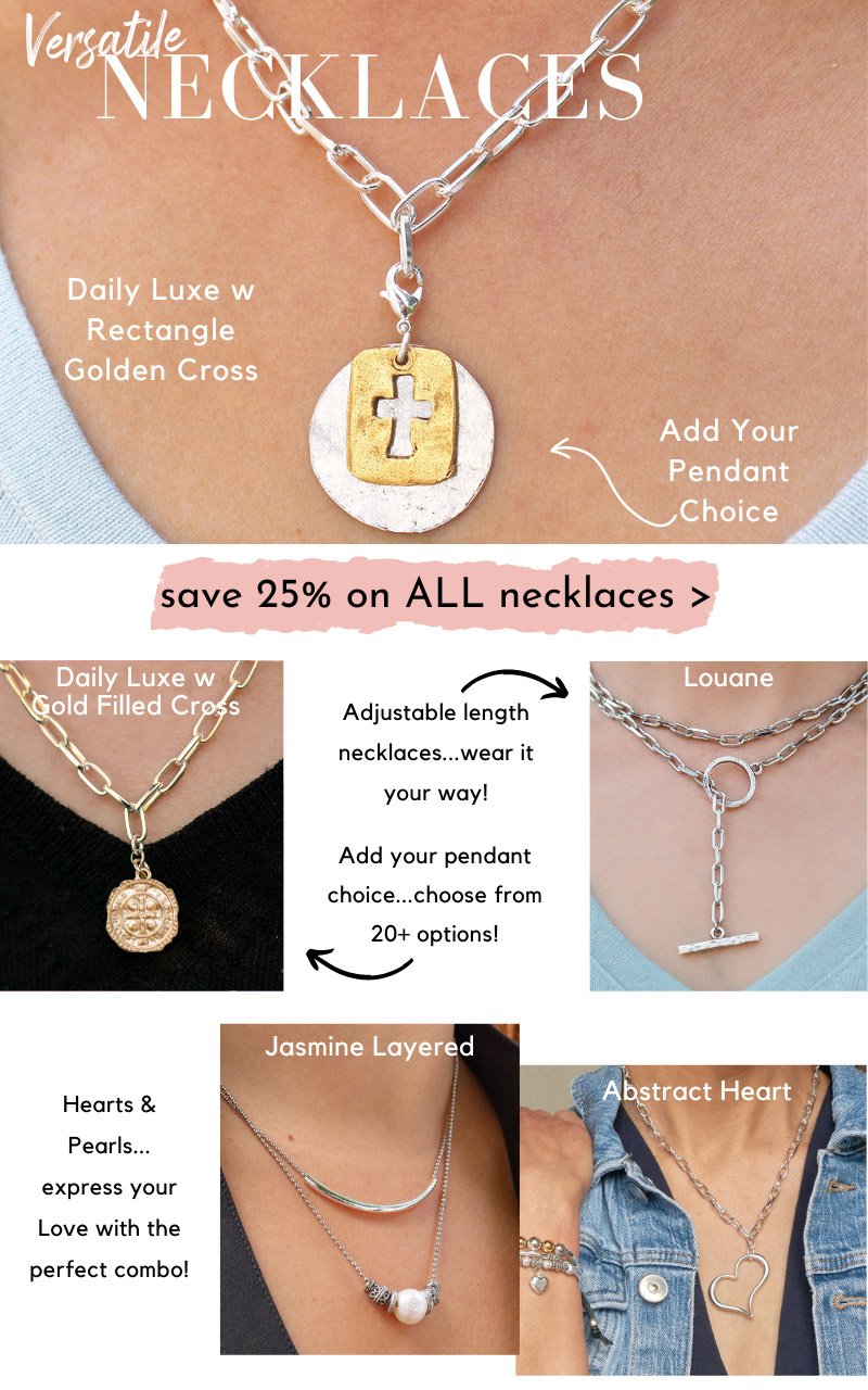 save 25% on all necklaces