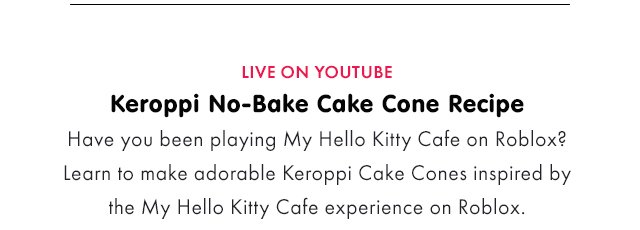 LIVE ON YOUTUBE | Keroppi No-Bake Cake Cone Recipe