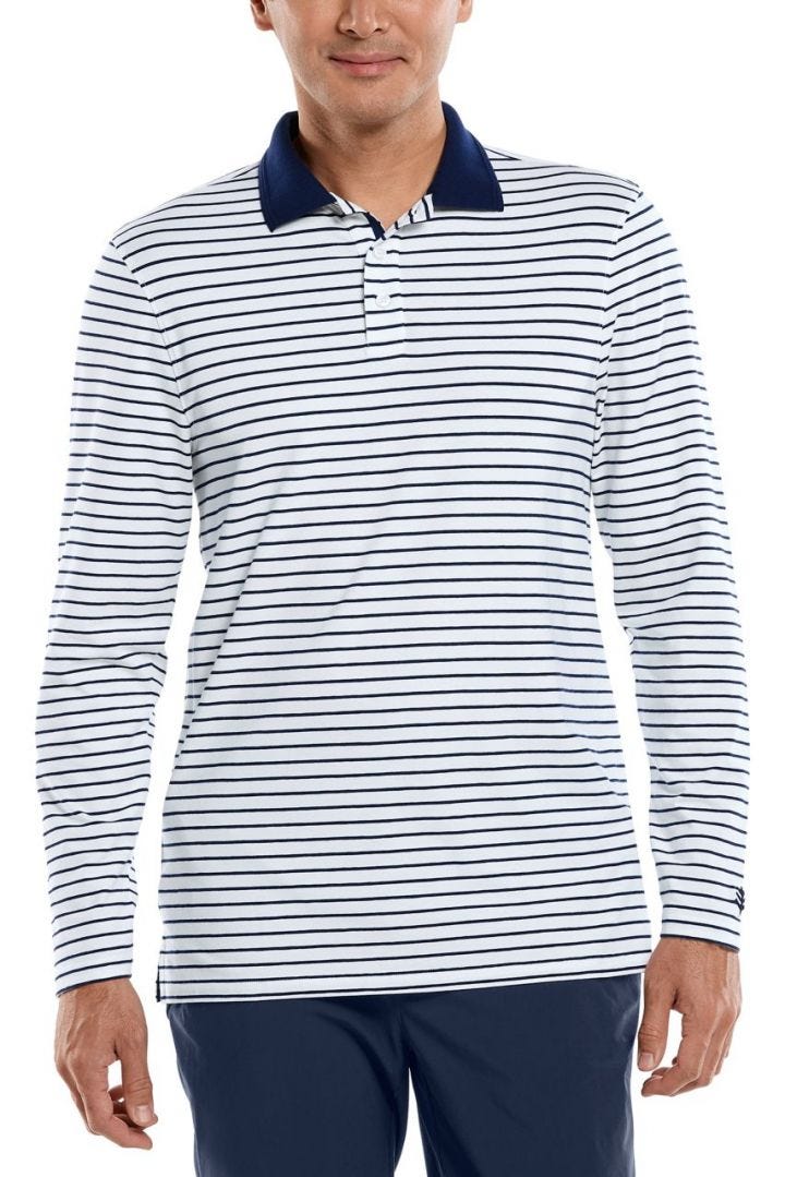 Men's Coppitt Long Sleeve Weekend Polo UPF 50+