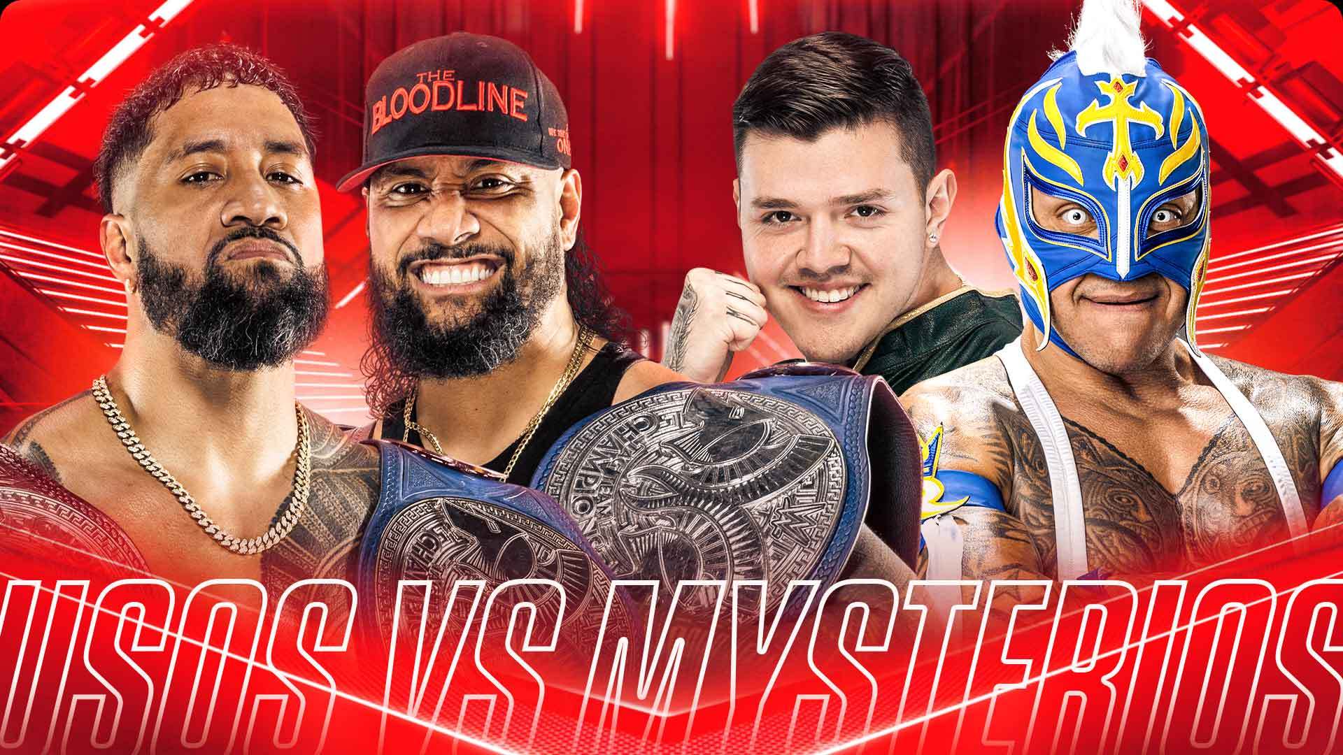 WWE Shop: The Usos battle The Mysterios in an Undisputed WWE Tag Team ...