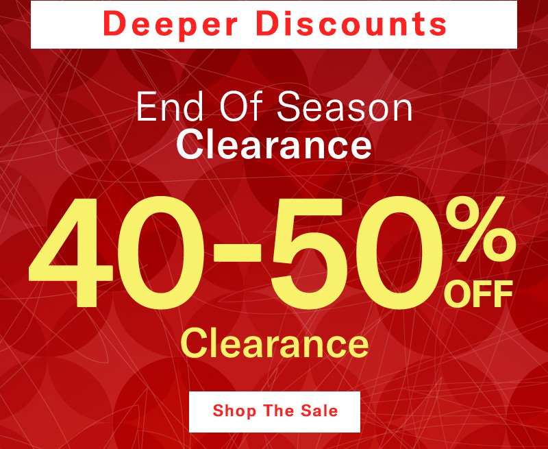 40-50% Off Clearance