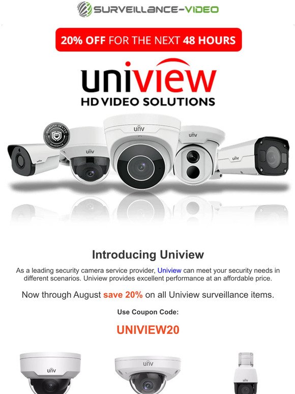 Introducing Uniview | Excellent Performance | Affordable Prices