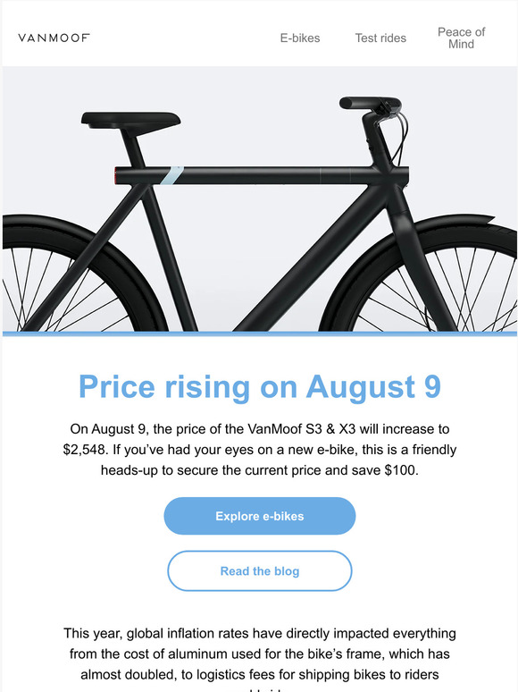 vanmoof s3 price