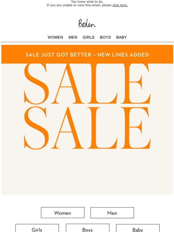 Boden Email Newsletters Shop Sales, Discounts, and Coupon Codes