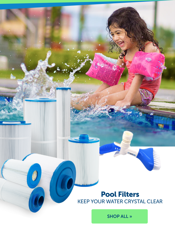 Click to shop pool filters to keep your water crystal clear.
