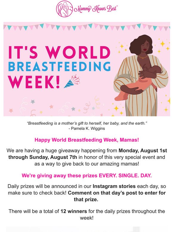 Here’s what’s in store for World Breastfeeding Week