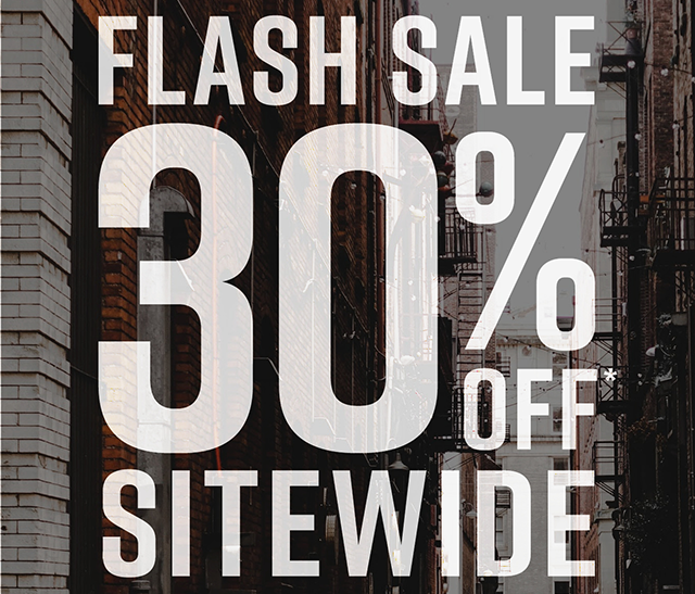 30% Off* Sitewide