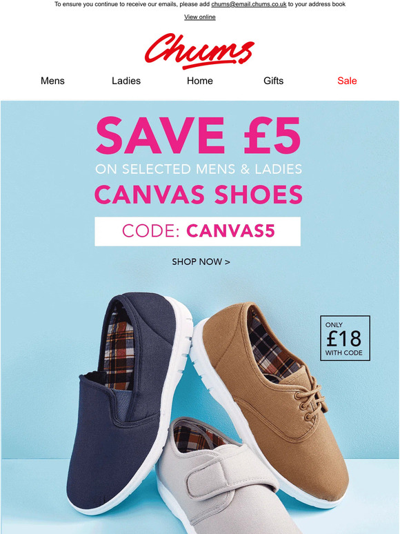 chums canvas shoes