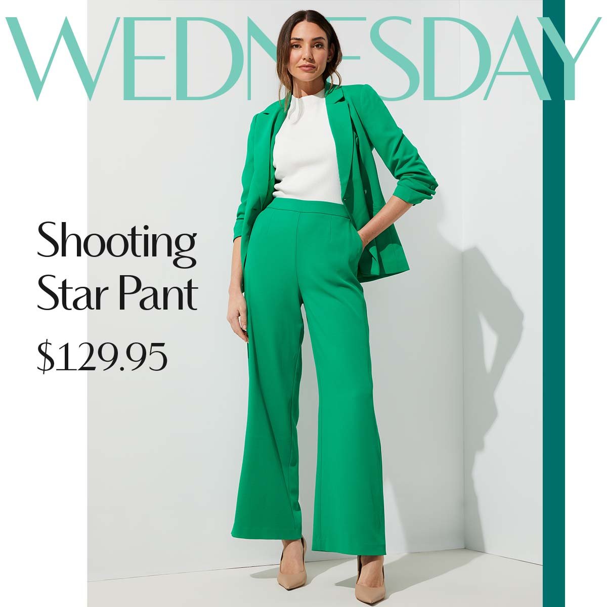 Wednesday. Shooting Star Pant  $129.95