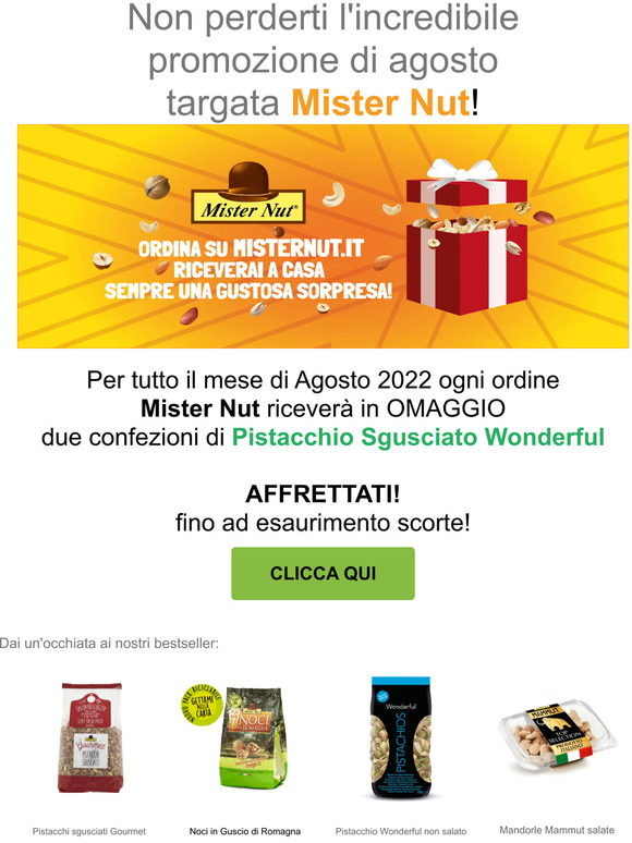 Un Agosto ricco di gustosi omaggi!⛱️🥜