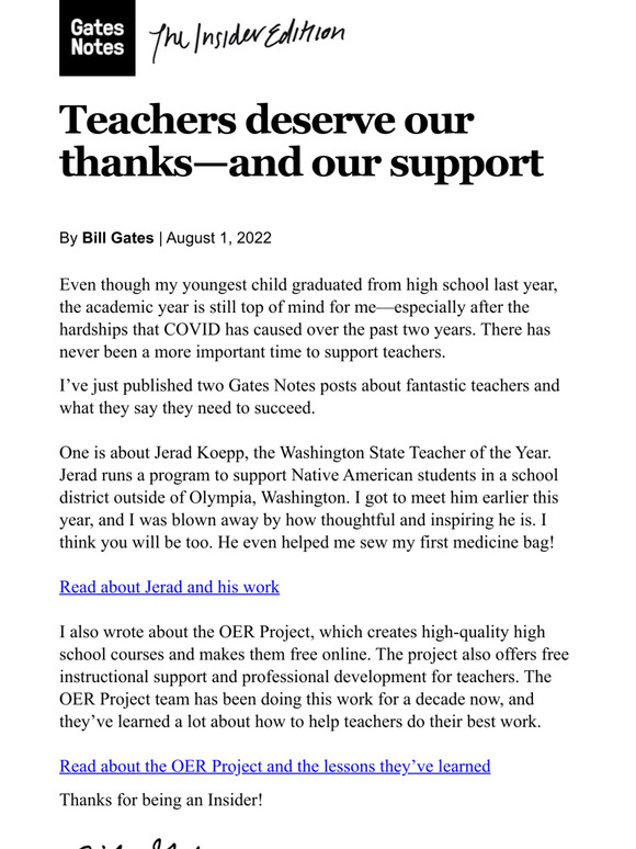 Teachers deserve our thanks—and our support