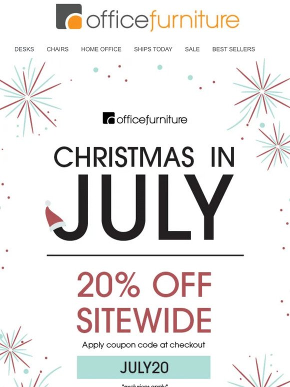20% Code Expires Tomorrow! Shop the Christmas In July Sale Now