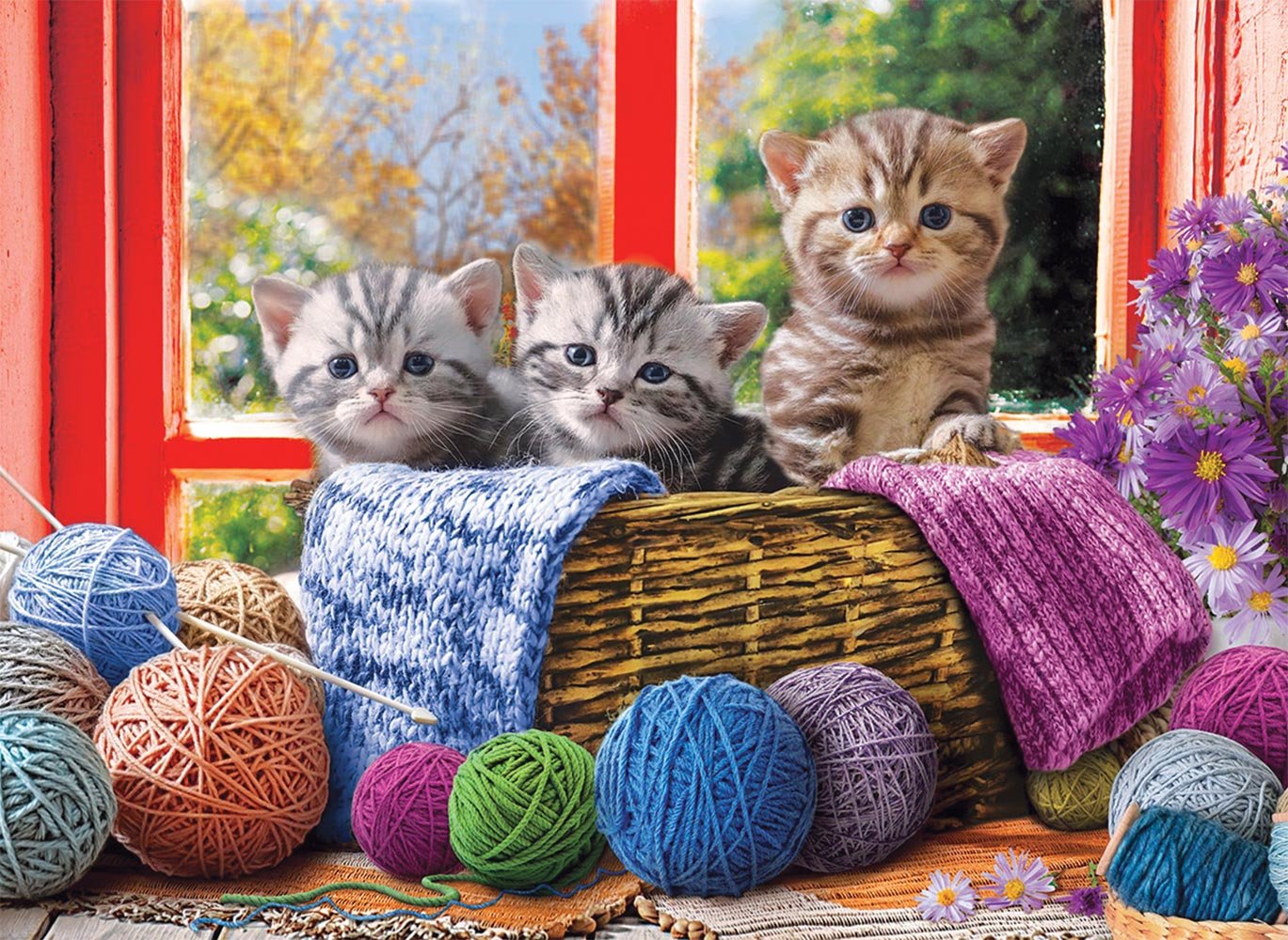 Knittin' Kittens Jigsaw Puzzle