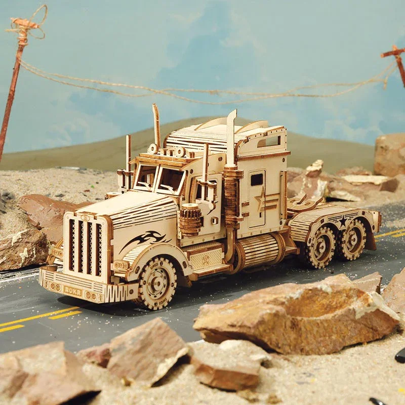 Heavy Truck Wood Mechanical Model Kit