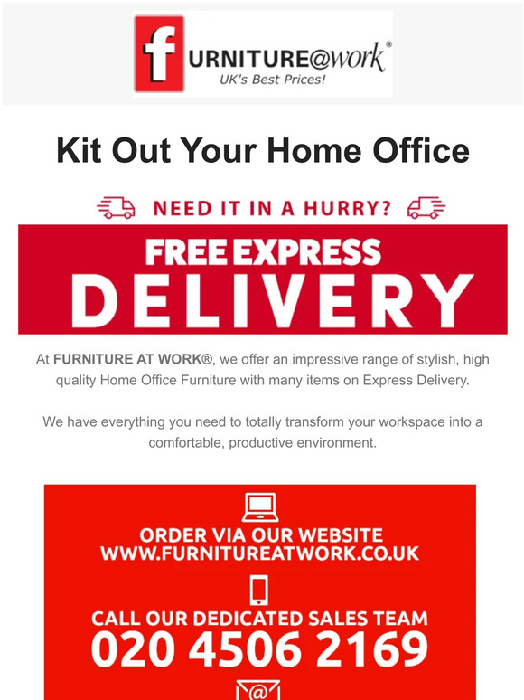 furniturework Working From Home? Kit Out Your Home Office Today! Milled