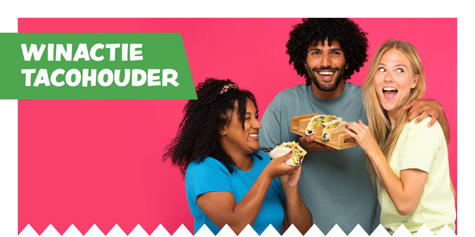 Winactie branded Taco houder!