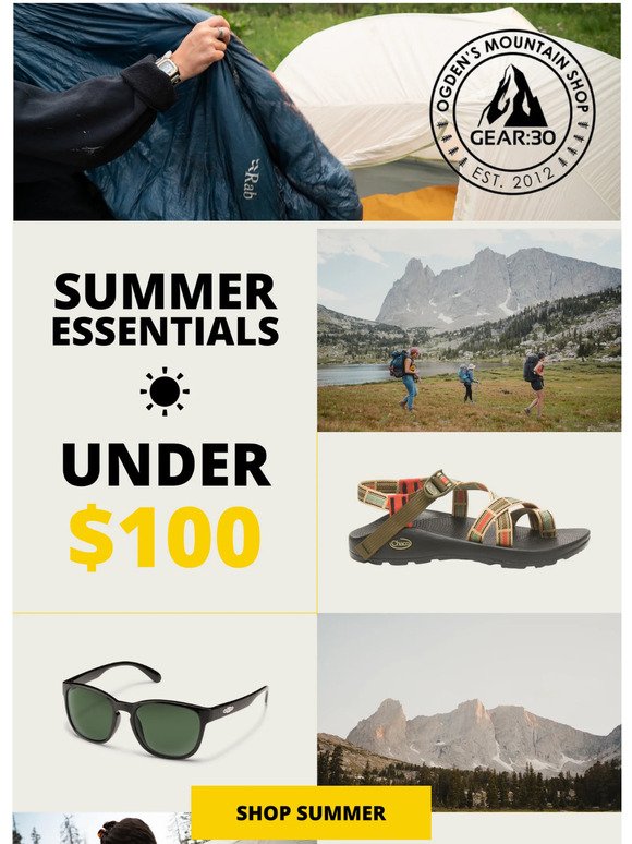 Summer gear under $100