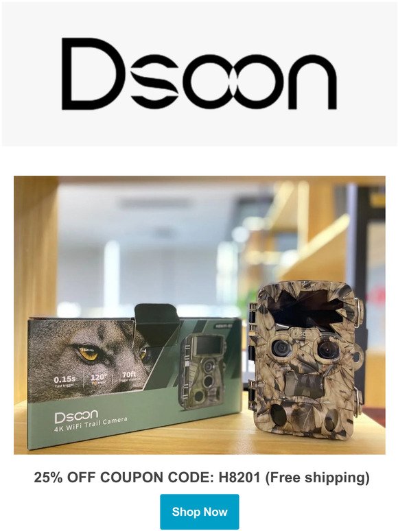 25% off for the dual-lens trail camera. Discount price $66.75/set
