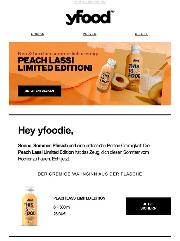 NEU & Für dich vorab! Peach Lassi Limited Edition