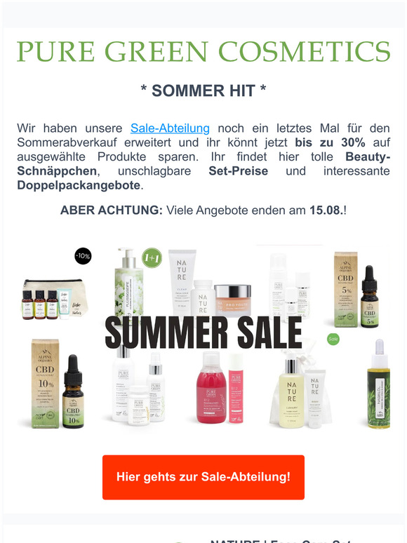 SOMMER HIT - bis zu 30% sparen