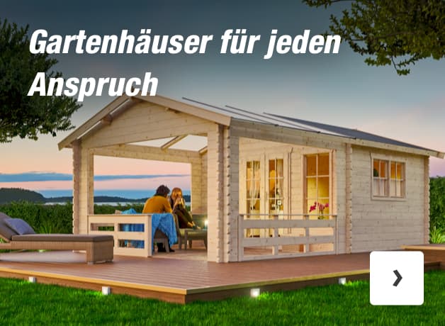 Sortiment Gartenhäuser/Aufbewahrung