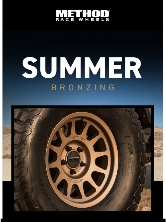 Method Race Wheels Summer Bronzing Milled