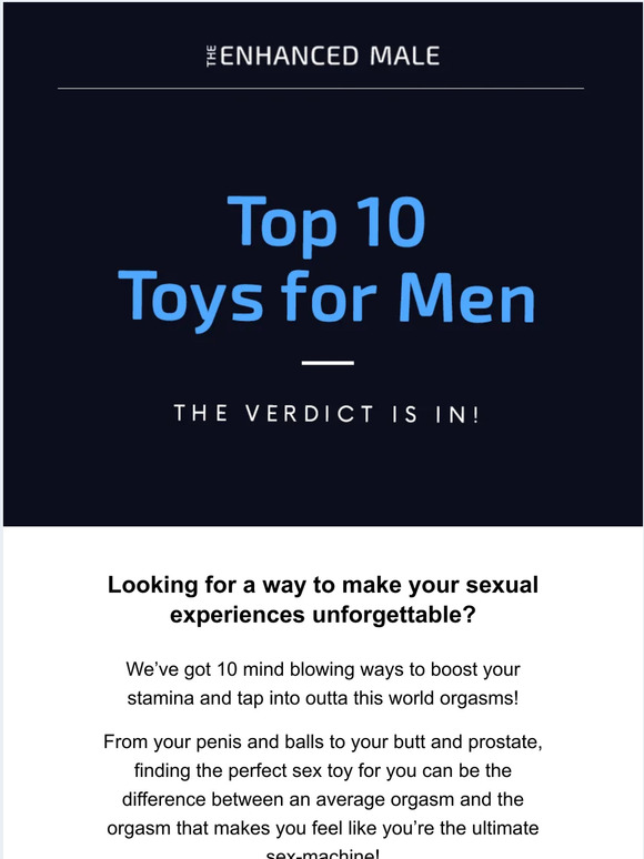 The Enhanced Male The 10 best toys for men on the market right now