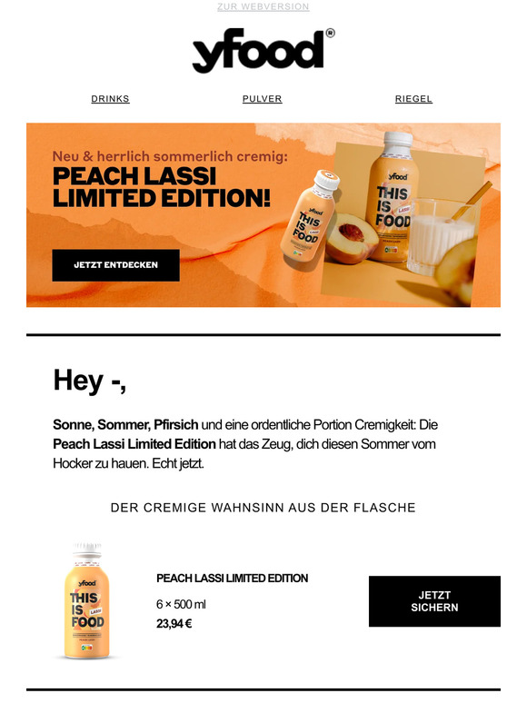 NEU & Für dich vorab! Peach Lassi Limited Edition