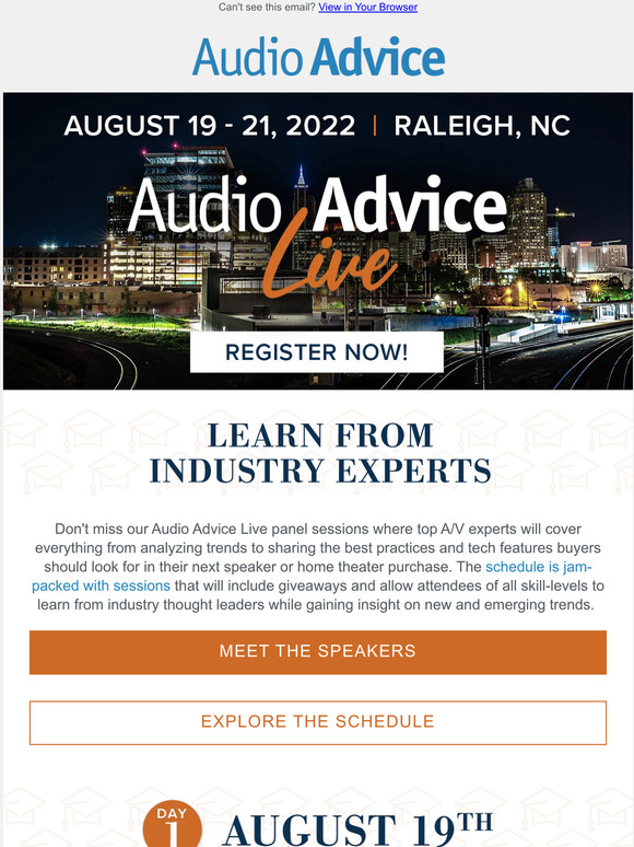 Audio Advice 🎤Audio Advice Live Sessions You Won't Want To Miss Milled