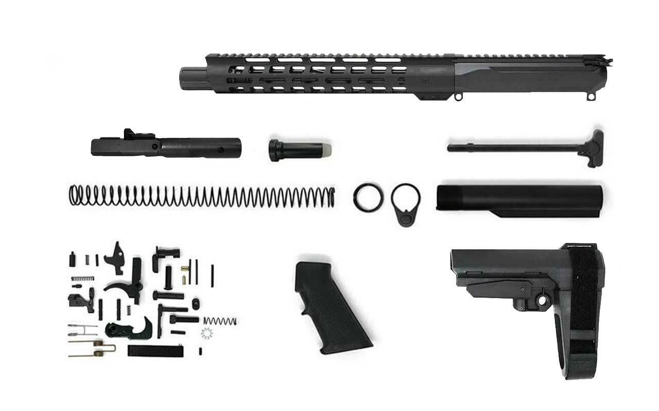 Image of AR9 Pistol Build Kit - 10.5” Nitride Barrel, 1:10 Twist Rate with 12” Slant M-Lok Handguard