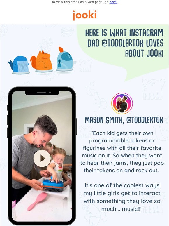 Here's what Instagram Dad @toddlertok loves about Jooki
