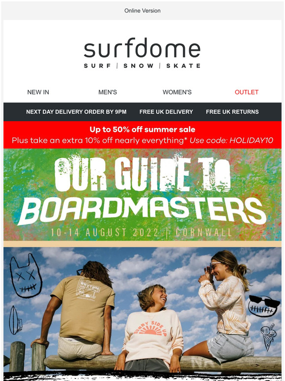 Surfdome Us Our guide to Boardmasters Milled
