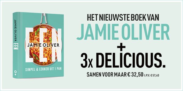 Nieuwste kookboek Jamie bij delicious. |