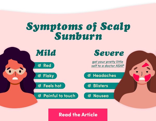 Symptoms of Scalp Sunburn