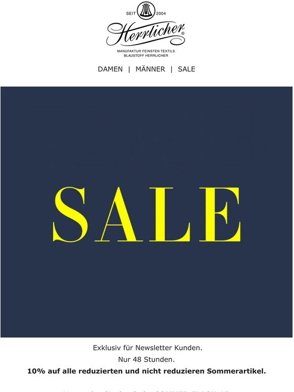 48 Std. Flash Sale: 10% zusätzlich auf Sale-Artikel