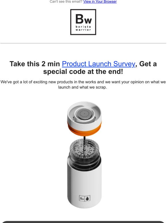 Product Launch Survey 🚀☕