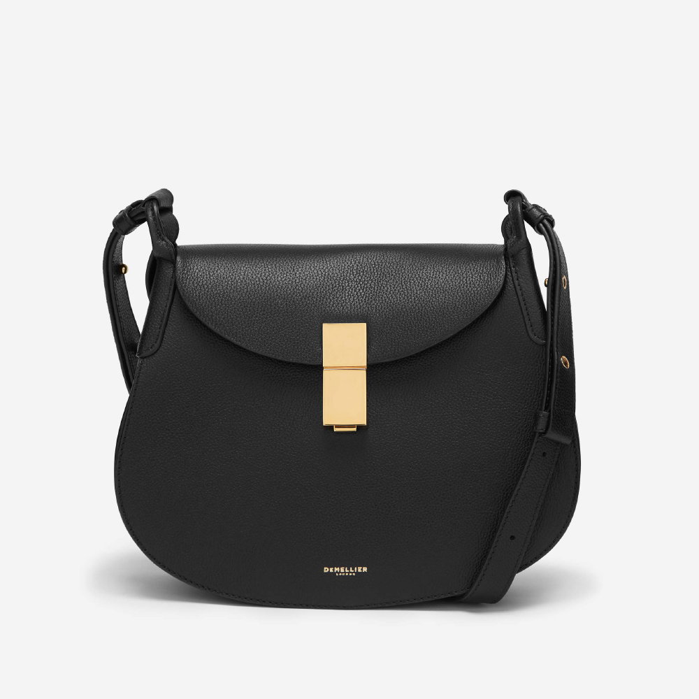 the lausanne in black small grain