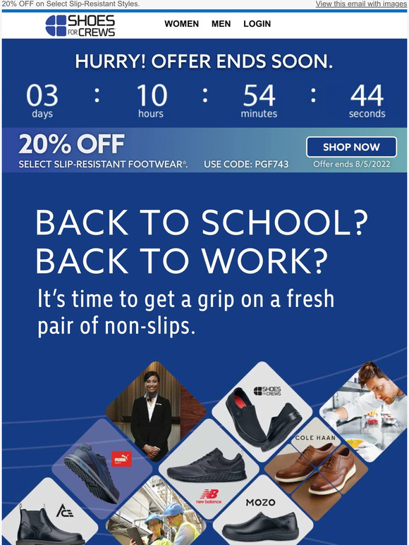 Last Chance for 20% Off + Top Styles for Back to Work or School