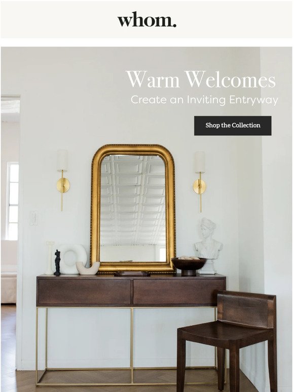Create and inviting entryway