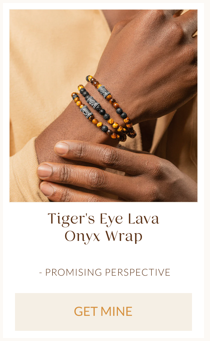 Promising Perspective - Tiger's Eye Lava Onyx Wrap
