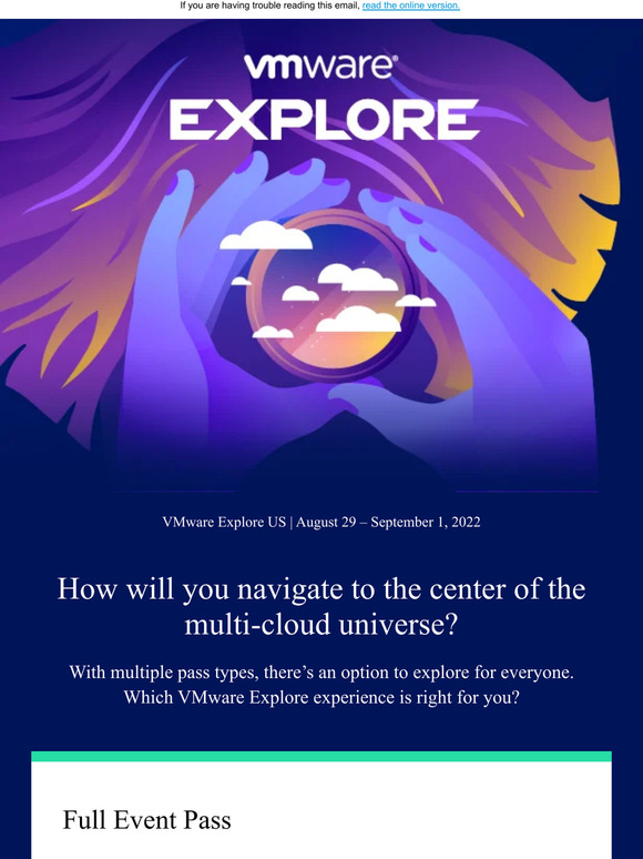 VMware Explore 2022 US — Choose your own adventure.