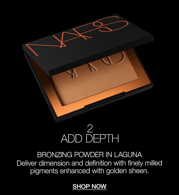 Deliver dimension and definition with finely milled pigments in Laguna Bronzing Powder.