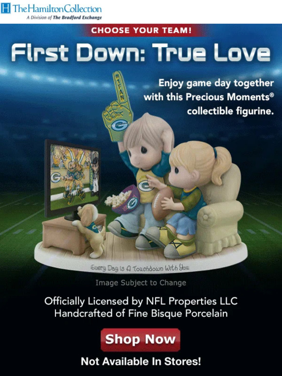 The Hamilton Collection Online: Precious Moments NFL Figurine: Choose ...