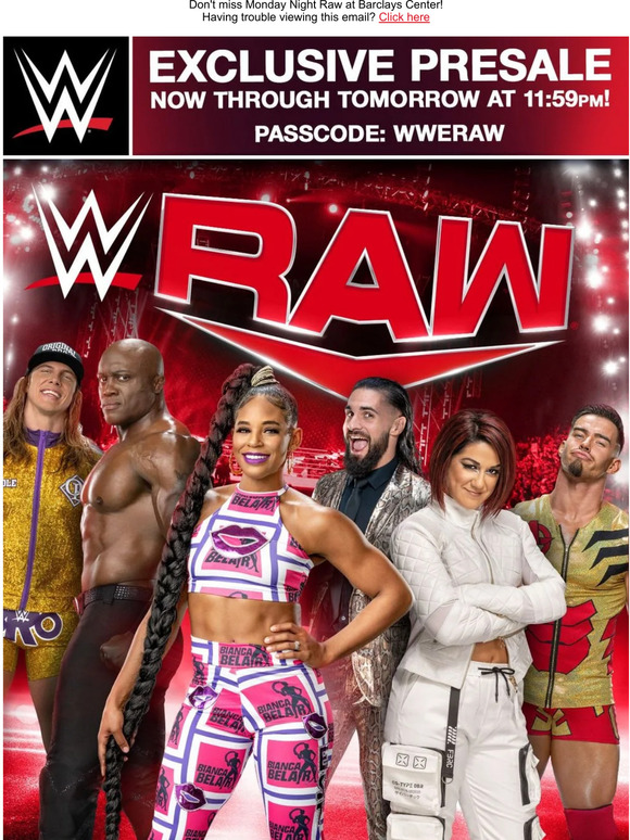 WWE No Sleep 'Till Brooklyn! Monday Night Raw Returns to Barclays